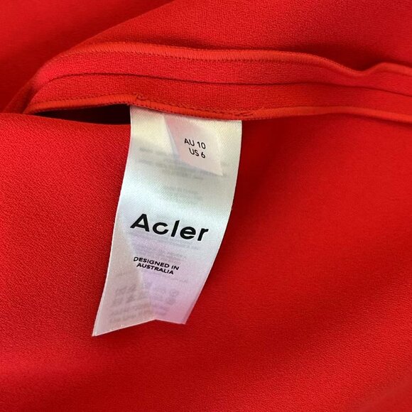 Acler Williamston Maxi Dress Gown Cherry Red AU10/US6 Wedding Event Party Cockta - Picture 7 of 8